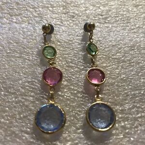 Elegant Multicolor Drop Earrings